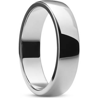 Ferrum | 6 mm Poleret Sølvfarvet D-form Rustfri Stålring