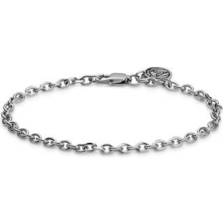 Essentials | 4 mm Sølvfarvet Ankerkæde Armbånd