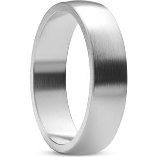 Ferrum | 6 mm Sølvfarvet D-form Børstet Rustfri Stålring