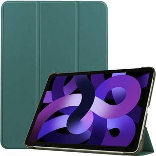EIDERWOOD iPad Air 11" (2025 / 2024) Litchi Tri-Fold Læder Flip Cover - Grøn
