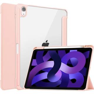 EIDERWOOD iPad Air 11" (2025 / 2024) Hybrid Flip Cover m. Pen Holder - Pink & Gennemsigtig