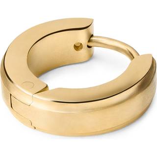 Enkel Rund Ørering i Guldfarvet Kirurgisk Stål