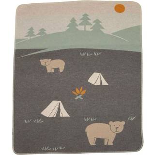 David Fussenegger Juwel Babytæppe 70x90 Cm Bears On Camping t - Babytæpper Bomuld Grå - 73129079