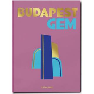 Assouline Coffee Table Books - 'Budapest Gem' in PURPLE Paper Cardboard, Fabric