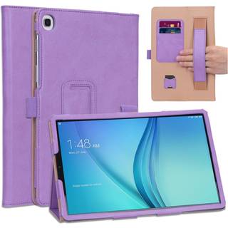 Samsung Galaxy Tab S5e litchi lædercover - lilla