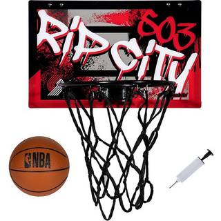 Franklin Sports NBA Portland Trail Blazers Over the Door Basketball Hoop - Barn inomhus baskethopp med mini basket - NBA Fan Shop Mini Hoop för s