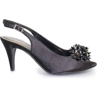 Lunar Lunar Sabrina Satin Slingback Court Shoes