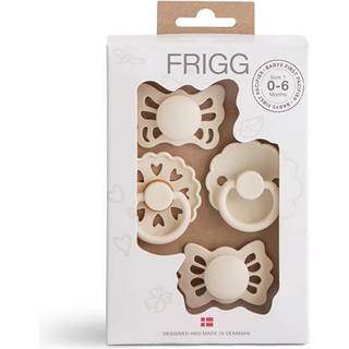 FRIGG Baby's First begynder suttepakke - Floral Heart Cream - 4 stk.