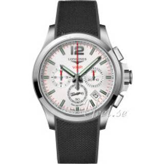 Longines L3.717.4.76.9 Conquest V.H.P. Sølvfarvet/Gummi Ø42 mm