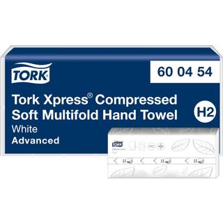 TORK Håndklædeark H2 Komprimeret W-fold Xpress Adv. C&C 2-lag 1200 ark (600454)