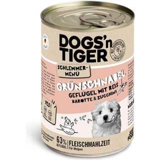 Dogs'n Tiger Grønsnabel fjerkræ med ris 72.38 DKK/1 kg (6 x 400.0g)