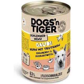 Dogs'n Tiger Ren fornøjelse kylling med kalkun 72.38 DKK/1 kg (6 x 400.0g)