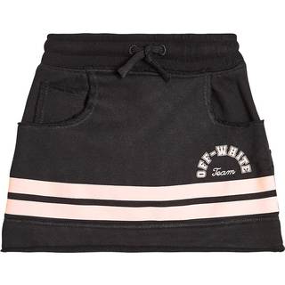 Off-White Kids Logo striped cotton jersey skirt - black - Y 6