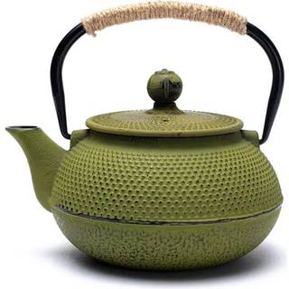 Tetsubin Japansk støbejerns tepotte i grøn - 600 ml.