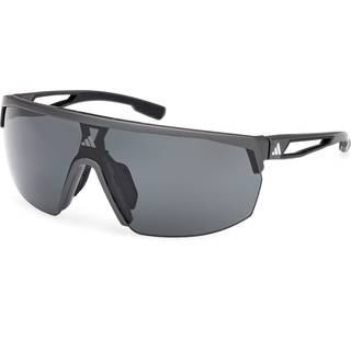 Adidas Sport Unisex SP0099 02A Solbriller Injiceret Sort Røg Maske Polariseret