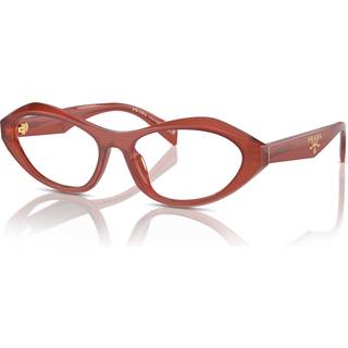 Prada Kvinde PR A21V 13V1O1 Vista -rammer Acetat Rød Transparent Geometrisk Normal