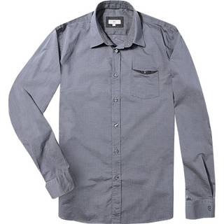 18CRR81 CERRUTI Herren Hemd grau kariert