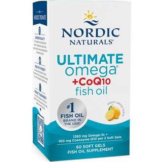 Nordic Naturals - Ultimate Omega + CoQ10, 1280mg Citron (EAN 768990891151) - 60 bløde kapsler