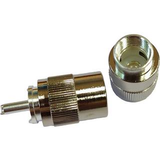 VHF-kontakt PL259 1852-Marine, til Ø10 mm kabel, lodning, 2-pack