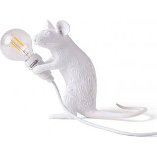 Seletti Mouse Lamp Mac Bordlampe - Børnelamper Resin Hvid - 15221