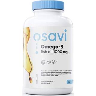 Omega-3 fiskeolie, 1000 mg (citron) - 180 bløde kapsler