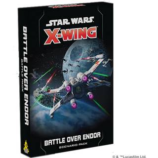 Star Wars X -Wing 2nd Edition Miniatyres Game Battle Over Endor Scenario Pack - Ikoniska piloter & fartyg! Strategispel för barn och vuxna i åldr