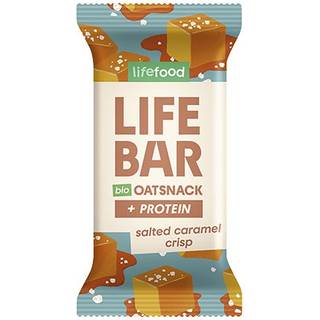 Lifefood Lifebar Havre Snack Protein Salted Caramel Crisp Økologisk - 40 g