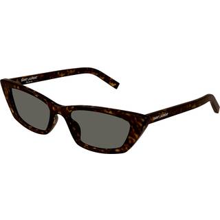 SAINT LAURENT Kvinde SAINT LAURENT SL 277 010 Solbriller Acetat Havana Grå Cat Eye