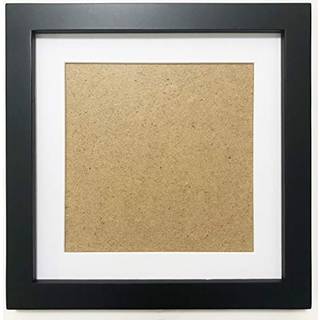 ZXT-PARTS 8X8 BILLEDER RAMMER Sort firkant 6x6 Billede med Mat Solid Wood Frame Plastic Panel (ikke glas). Den beskyttende film skal fjernes. Ikk