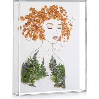 Marcctipton 8x10 Shadow Box Frame Acrylic Photo Picture Frame DIY bordplade Display Case All Clear Memory Box til tørrede blomster/børneværelse/f
