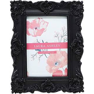 Laura Ashley 4x4 Guld udsmykket tekstureret håndlavet harpiks Billedramme med staffeli og krog til bordplade og væg Display Dekorativ blomsterdes