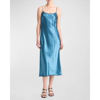 Vince Satin slip dress - blue - XXS