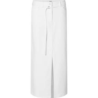 Selected Femme - Hvid - Slflexia Mw White Denim Column Skir - EU 36