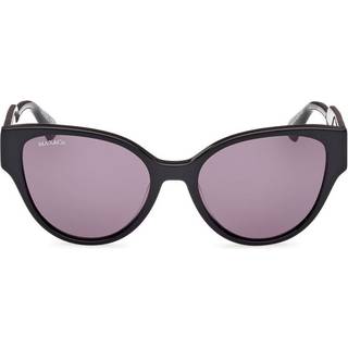 MAX&Co Kvinde MO0095 01A Solbriller Acetat Sort Røg Rund Normal