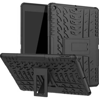 EIDERWOOD iPad 10.2" (2021 / 2020 / 2019) Håndværker Bagside Cover m. Dæk Design & Ståfunktion - Sort