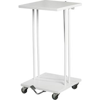 Affaldsstativ Hvid Med Låg Og Pedal 60 Ltr.