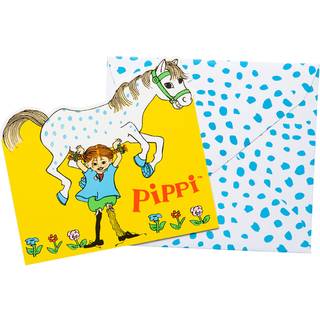Pippi Langstrømpe invitationer