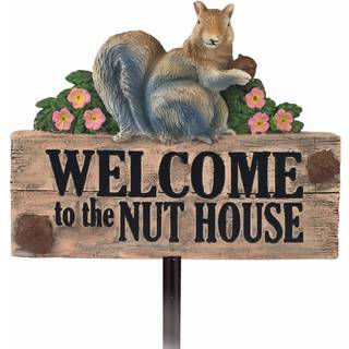 Spoontices - Squirrel Garden Stake - Garden D Cor - Dekorativ andel til gr?spl?ne og g?rdhave - Multicolored