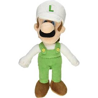 Sanei officielt licenseret Super Mario Plush 9 """" Fire Luigi Japanese Import