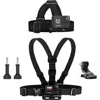 Sametop Head Mount Strap Chest Mount Harness Chesty Kit kompatibel med GoPro Hero 13 12 11 10 9 8 7 6 5 4 Session 3+ 3 2 1 Hero (2018) Fusion Max