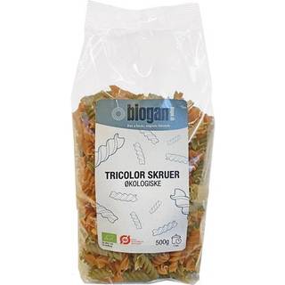 Tricolor pasta skruer Italien Økologisk - 500 gram - Biogan