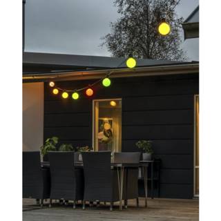 Konstsmide Lyssløjfe E27 med 10 LED-lamper, solpanel & fjernstyring 4158-500SP