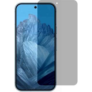 Google Pixel 9 / 9 Pro Skærmbeskyttelse m. Privacy - Hærdet Glas - Full Fit - Gennemsigtig / Sort