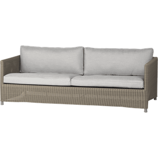 Cane-line Diamond 3-personers sofa Natural, caneline natté light grey