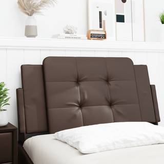 gavlpude 100 cm kunstlæder brun