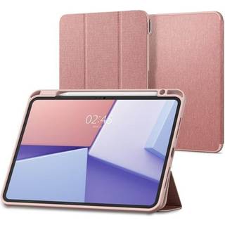 iPad Pro 11" (2024) Spigen Urban Fit Stof Flip Cover m. Pen Holder - Rose Gold