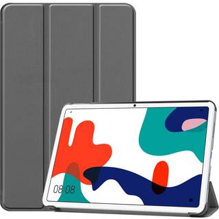 Huawei MatePad 10.4 Tri-Fold Læder Cover - Grå
