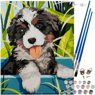 Mal Efter Tal Kit - 40x30cm – Hund