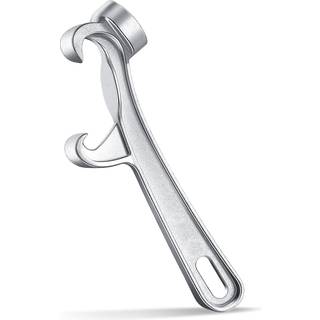 Romooa Aluminium Bucket Opener 5 Gallon Pail Opener Silver Buckets Lid Wrench Metal Can Opener Lid Fjernv?rkt?j til hjemmeindustriel brug (1 styk