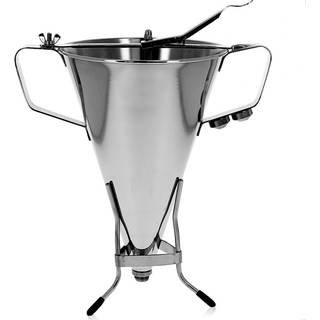 de Buyer KWIK MAX Fondanttrichter 3,3 L mit Standfuß - Edelstahl - Silber